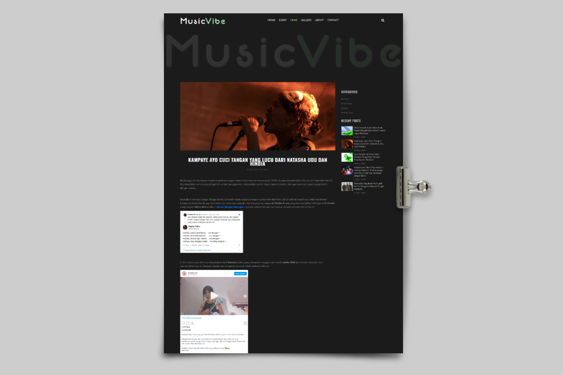 Media Website : Musicvibe.co